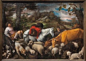 Pastorale (Het Witte Paard) door Jacopo (1510 92) Bassano