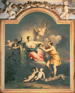 Juno ontvangt het hoofd van Argus door Jacopo Amigoni