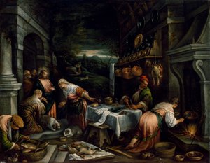 Christus in het huis van Maria, Martha en Lazarus