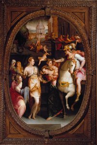 De familie van Darius voor Alexander de Grote door Jacopo Coppi