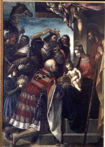 Aanbidding der Wijzen door Jacopo Ligozzi
