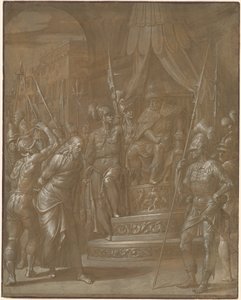 Christus voor Herodes door Jacopo Ligozzi