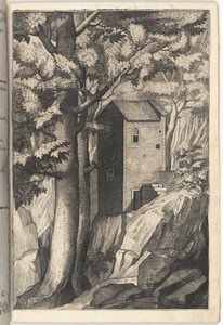 Buitenaanzicht van de kapel van de kardinaal door Jacopo Ligozzi