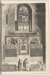Interieur van de Kleine Kerk (Interno della chiesa minore) [plaat F]