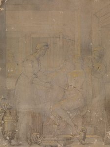 Het toilet van Batsjba door Jacopo Ligozzi