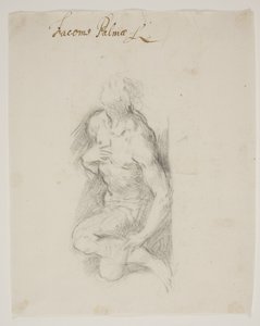 St. Sebastiaan knielend door Jacopo Palma