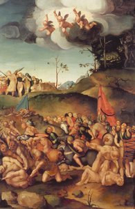 Het martelaarschap van de tienduizend, 1529-30 door Jacopo Pontormo