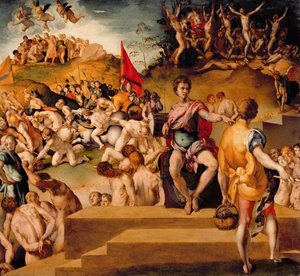 Het martelaarschap van het Thebaanse Legioen door Jacopo Pontormo