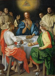 Het avondmaal in Emmaüs door Jacopo Pontormo