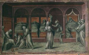 De Vrouwenafdeling in het Ziekenhuis van Sint Mattheüs door Jacopo Pontormo