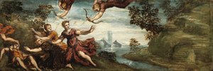 Apollo en Artemis doden de kinderen van Niobe, c.1545-48