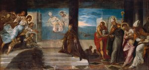 Doge Alvise Mocenigo gepresenteerd aan de Verlosser door Jacopo Robusti Tintoretto