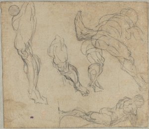 Figuren en Benen door Jacopo Robusti Tintoretto
