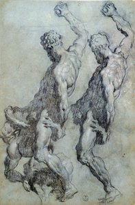 Studie van Figuren door Jacopo Robusti Tintoretto