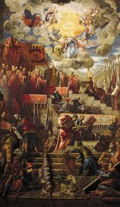 De Doge Niccolo da Ponte ontvangt olijftak van Venetië (detail)