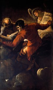 De evangelisten Lucas en Mattheüs door Jacopo Robusti Tintoretto