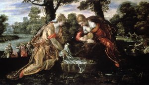 Het vinden van Mozes, 16e eeuw door Jacopo Robusti Tintoretto