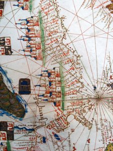 Renaissance kaart van Europa, Jacopo Russo (naar), 1528 door Jacopo Russo
