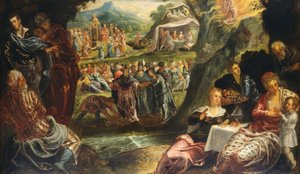 De Aanbidding van het Gouden Kalf, ca. 1594