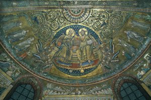 Kroning van de Maagd, apsis van de Basiliek van S.Maria Maggiore, Rome