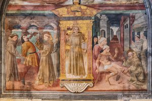 Verhalen van St. Antonius van Padua, Niche van St. Antonius van Padua, midden vijftiende eeuw door Jacopo Vincioli