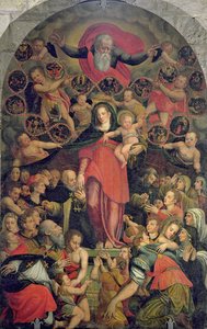 Madonna van de Rozenkrans, ca. 1569 door Jacopo Zucchi