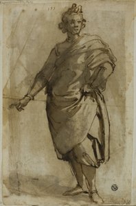 Staande mannelijke figuur