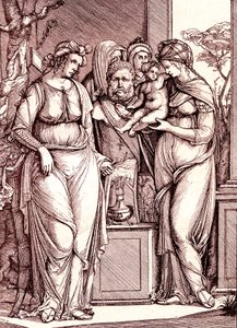 Het offer aan Priapus door Jacopo de