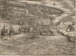 Zicht op Venetië door Jacopo de