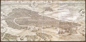 Uitzicht op Venetië door Jacopo de