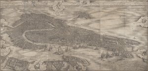 Uitzicht op Venetië