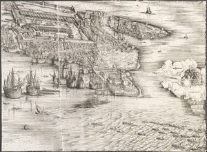 Uitzicht op Venetië [rechtsonder blok], 1500