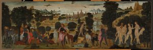 Diana en Actaeon door Jacopo del Sellaio