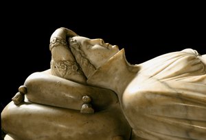 Monument voor Ilaria del Carretto van de familie van de Markies van Savona (detail) door Jacopo della Quercia