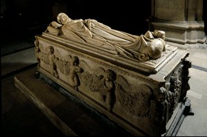 Monument voor Ilaria del Carretto van de familie van de markies van Savona (detail) door Jacopo della Quercia
