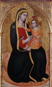 Maagd van Montenero met kind door Jacopo di (14th century) Michele