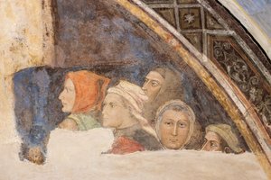 Vijf niet-geïdentificeerde figuren (fresco)