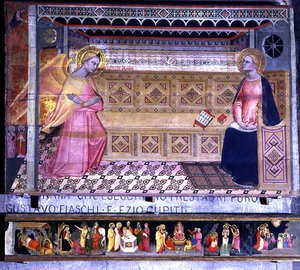 De Annunciatie door Jacopo di Cione