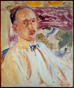 Studie voor het portret van François Mauriac (1885-1970), Franse schrijver door Jacques Emile Blanche