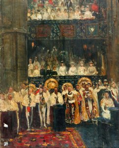 De kroning van George V door Jacques Emile Blanche