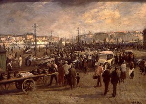 De Visverkoop door Jacques Emile Blanche