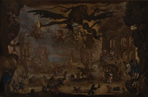 De Verleiding van Sint Antonius door Jacques (after) Callot