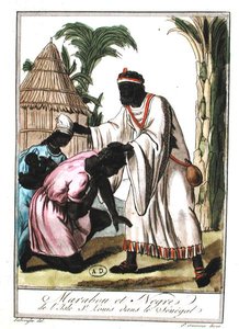 Marabout uit Saint-Louis, Senegal door Jacques (after) Grasset de Saint Sauveur