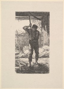 Man die Tarwe Dors door Jacques Adrien Lavieille