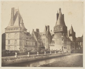 Uitzicht op het kasteel van Maintenon door Jacques Alexandre Ferrier