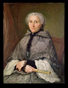 Portret van een Vrouw in Grijs