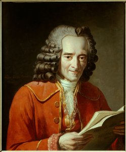 Portret van Voltaire (Francois Marie Arouet)