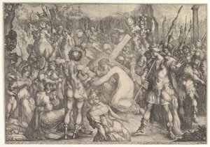 Christus draagt het kruis door Jacques Bellange