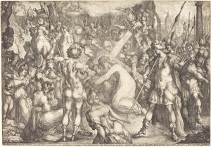 De weg naar Calvarie door Jacques Bellange