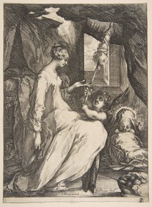Maagd en kind met een engel, 1612-16